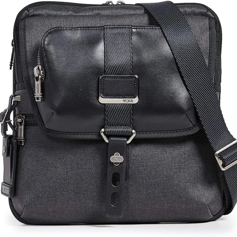 TUMI ALPHA BRAVO ARNOLD ZIP FLAP MESSENGER BAG